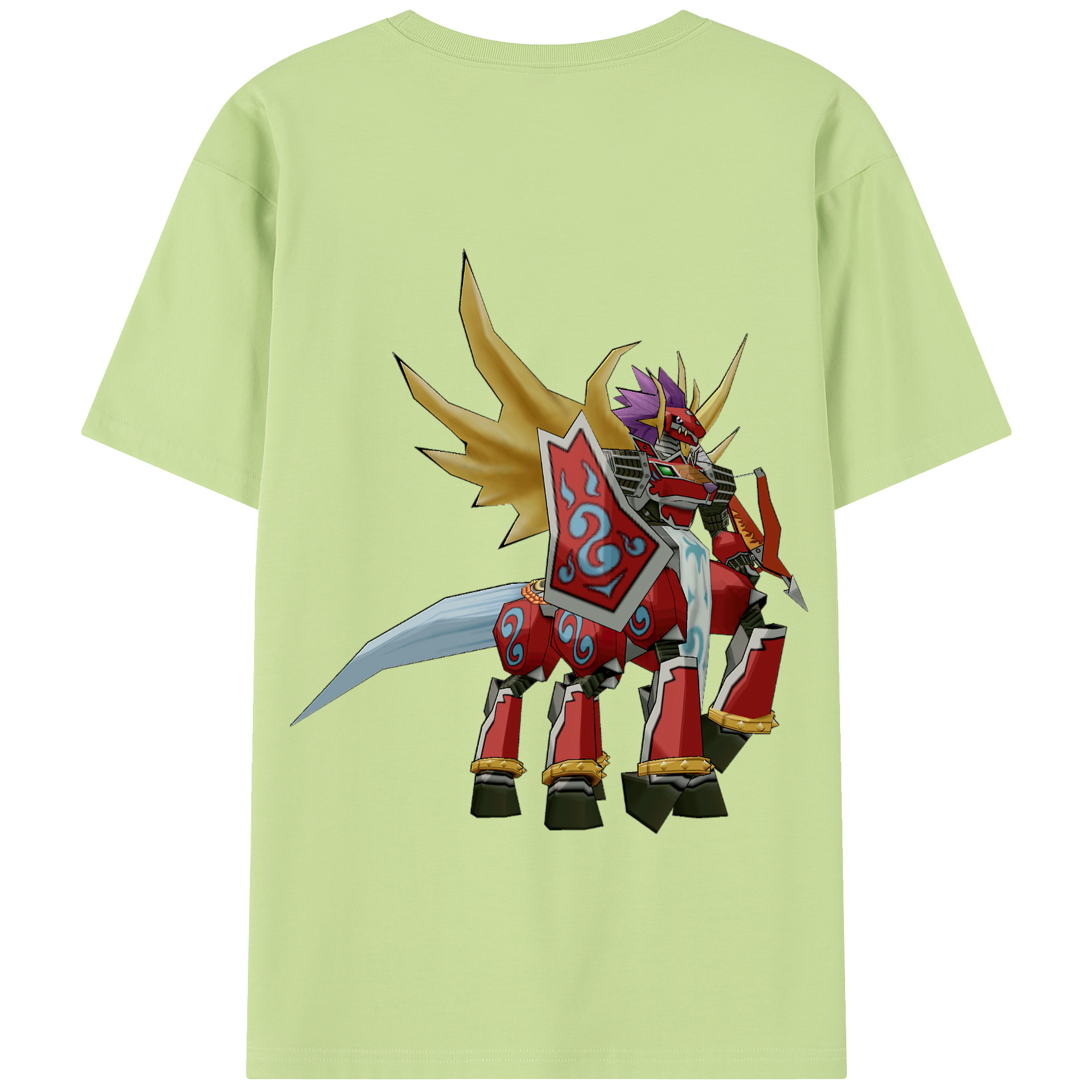（画像用） Digimon デジタルモンスター/デジモン 綿100％半袖Tシャツ（背面プリント）